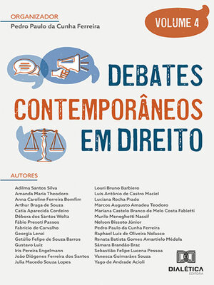 cover image of Debates contemporâneos em Direito, Volume 4